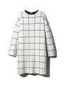 ウィンドーペーンチェック ニットワンピース/オフホワイト(203)