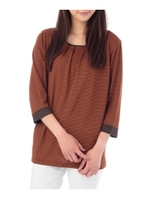 タックボーダーカットソー/ダークオレンジ(368)