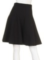 ニットフレアースカート/BLK
