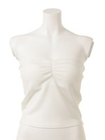 バストギャザーベアTOP/オフホワイト