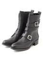 マルチストラップカーフブーツ / MULTI-STRAP CALF BOOTS/Black