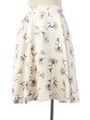ミドルフラワーフレアスカート/OW