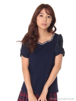 リボンスリーブプルオーバー/ネイビー