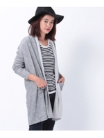 ロングショールカーディガン/グレー(012)