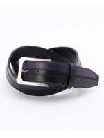 配色ジグザクステッチベルト/カーキ&グリーン系(228)