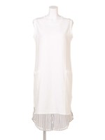 【CASUAL】カットソーシャツレイヤードOP/ホワイト