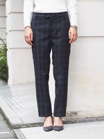 【WEB限定】JOC PE/R チェック パンツ/D.GRAY