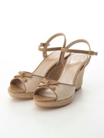 クロスリボンウェッジサンダル/Mint