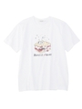 サンドイッチモチーフTシャツ/ホワイト(001)