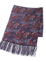 シルクペイズリーストール/ネイビー系(593)