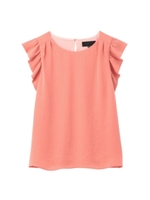 バックドレープブラウス/オレンジ(067)