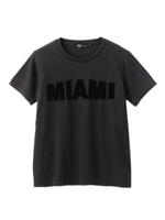 フロッキープリントTシャツ/ホワイト(001)