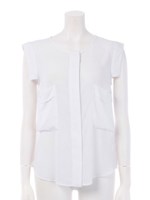 CHIFFON NS BLOUSE/WHITE