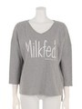 V-NECK H/S TEE MILKFED/ASH