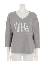 V-NECK H/S TEE MILKFED/ASH