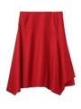 [L]イレギュラーヘムスカート/レッド(062)