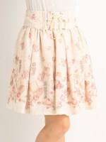 【LIZ LISA】物語花柄スカート/ホワイト