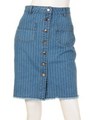 【anap mimpi】フロントボタンdenimSK/BL