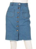 【anap mimpi】フロントボタンdenimSK/BL