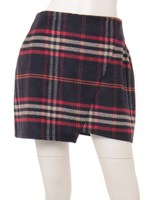 【chille anap】チェックウールミニスカート/PK