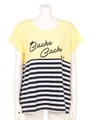 カシュカシュコビニャー切替Tシャツ/イエロー