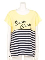 カシュカシュコビニャー切替Tシャツ/イエロー