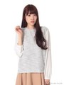 カットツイードバックシャン/オフホワイト