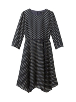 スクエアドットフレアワンピース/アイボリー(104)