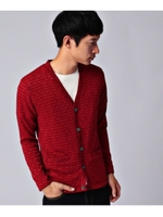 スラブニットカーディガン/ベージュ(052)