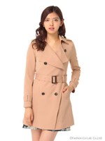 ドレープトレンチコート/モカ