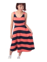 ボーダーワンピース/ブラック(319)