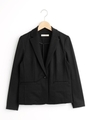 ポンチテーラードジャケット/ブラック