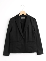 ポンチテーラードジャケット/ブラック