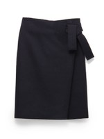 メルトン巻きスカート/NVY