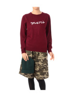 ロゴニット+スカート+ニットキャップ3点セット/ワインレッド(063)