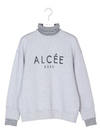 ロゴ裏毛プルオーバー/GRY