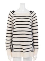 畦編みボーダー/ブラック系