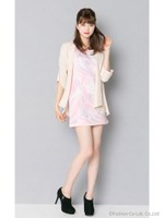 15.AW  オリジナル柄ワンピース/ピンク