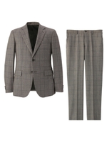 DORMEUIL SPORTEXチェック4PLYスーツ/ダークブラウン(243)