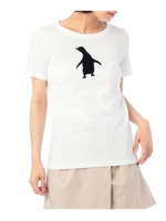 Zampa フロッキーペンギンプリントTシャツ/ホワイト系(005)