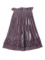 くるくるベロアミモレスカート/ベージュ