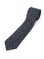 ステファノ・カウ・ジャガード ネクタイ/ネイビー(293)