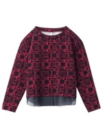 バスケットプリントプルオーバー/ラズベリーピンク(173)