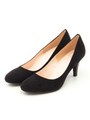 B KFラウンドプレーンパンプス70D/BLACK