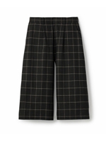 [L]ウインドーペインワイドパンツ/オフホワイト(203)