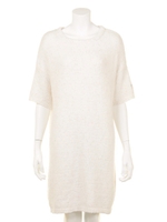 moco moco'アクアドライ'カラフルネップドレス/WHT