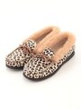 【AMIMOC】LEOPARD WOMENS MOCCASIN/LEOPARD/CREAM