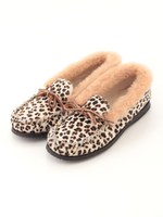 【AMIMOC】LEOPARD WOMENS MOCCASIN/LEOPARD/CREAM