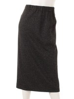 【Sov.】シルクネップジャージスカート/チャコール