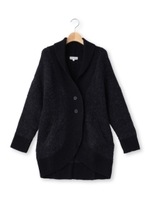 アルパカ混ニットカーディガン/ネイビー(093)